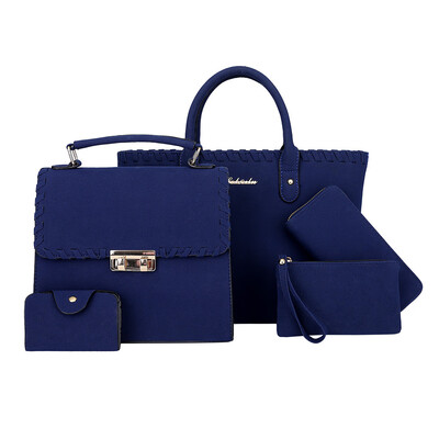 

Tailored Fashion Women Weaving Handbag Wild Composite Bag Shoulder Messenger Bag 5PCs