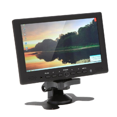 

7" TFT LED HD Color Monitor PCAV HDMI VGA Input Receiver with Earphone Jack PALNTSC Video Displayer for CCTV Surveillance