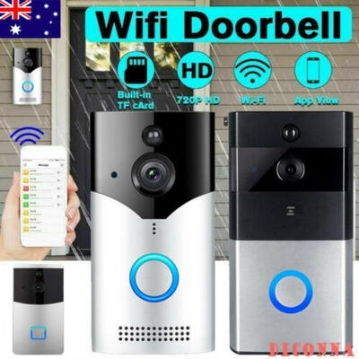 

Smart WiFi Doorbell Camera Video Wireless Remote Door Bell CCTV Chime Phone APP