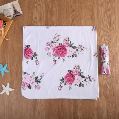 

The Hotsale&New Toddler Newborn Baby Boys Girls Floral Wrap Swaddle Blanket Bath Towel