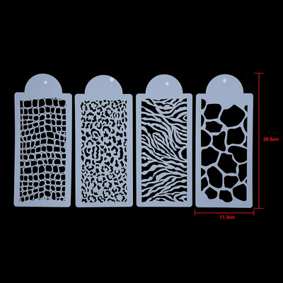 

Greensen 4pcs DIY Cookie Flower Fondant Side Reusable Baking Cake Stencil Wedding Decoration New
