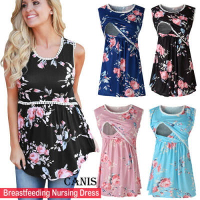 

SALE NEW FLORAL MATERNITY BREASTFEEDING NURSING DRESS SIZE -2XL