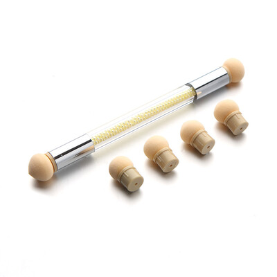

〖Follure〗Set Glitter Powder Picking Dotting Gradient Pen Brush 6Sponge Nail Art Tools