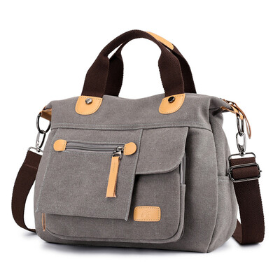 

Tailored Fashion Womens Multi-Function Large Capacity Canvas Shoulder Bag Travel Bag