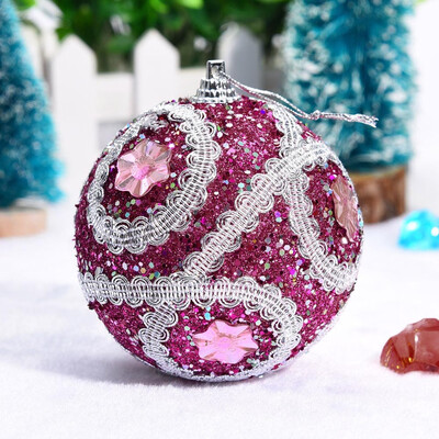 

Tailored Christmas Rhinestone Glitter Baubles Balls Xmas Tree Ornament Decoration 8CM