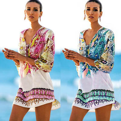 

Womens Sheer Bikini Cover Up Swimwear Swimsuit Bathing Suit Summer Beach Dress
