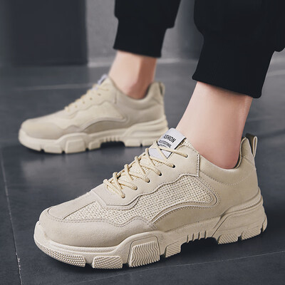 

Mens Shoes Fall Korean Edition Fashion Daddy Canvas Board Shoes Leisure Baitao ins Sports Low Tide Shoes