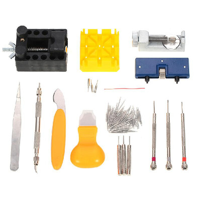 

147PCS Watch Repair Kit Professional Spring Bar Tool Set Watch Band Pin Link Remover Case Back Opener with Carrying Case