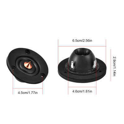 

Greensen 2pcs 2 4Ohm 4Ω 30W Silk Film Dome Tweeter Treble Speaker Car Loudspeakers dome tweeter car loudspeaker