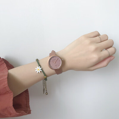 

Watch Girl Ins Style Simple Literature&Art Sentence Department Xiaoqingxin Girl Fairy College Style Small Watch Disk Showing i