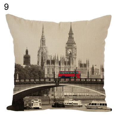 

Taj MahalBig BenTower Bridge Throw Pillow Case Cushion Cover Sofa Bed Decor