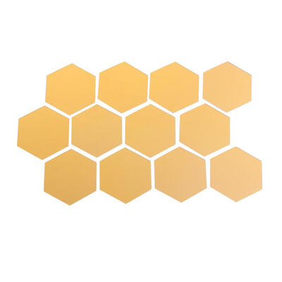 

12pcs 3D Plastic Hexagon Mirror Wall Stickers DIY Art Bedroom Decor