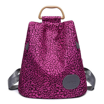 

Vintage Printing Travel Backpacks Women School Bags Nylon Top-handle Bags