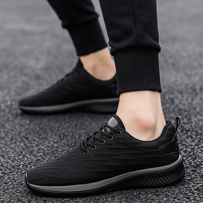 

Mens shoes Korean version of the trend of mens sports&leisure breathable wild cloth shoes running deodorant shoes