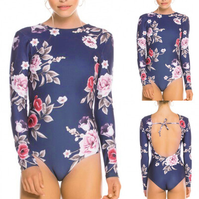 

Saidsome Women One Piece Push Up Printed Bikini Beach Bathing Monokini Swimsuit Swimwear