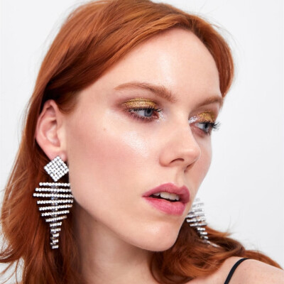 

ZA NEW Fashion Flamingo-shaped earrings Boho Crystal Drop Dangle Earrings for Women party Jewelry Bijoux