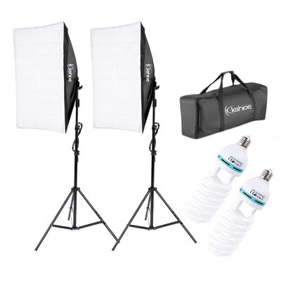 

2Pcs Lighting Softbox Stand Photography Photo Equipment Soft Studio Light Kit