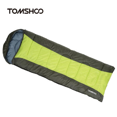 

TOMSHOO 19030X75CM Thermal Adult Outdoor Hooded Envelope Sleeping Bag Camping Travel Hiking Multifunction Thick 15kg 0-15℃