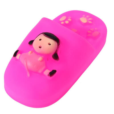 

Slipper Shape Squeaky Toys Puppy Chew Play Toys Dog Sound Toys