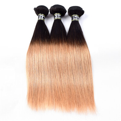 

Amazing Star Ombre Hair Brazilian Virgin Hair Straight Hair 3 Bundles Brazilian Straight Hair Weave Human Hair Bundles T1B27