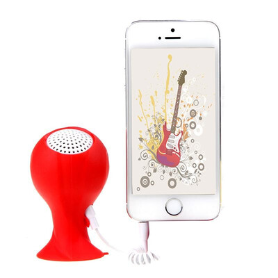 

Brazil 2014 World Cup Football Speakers Portable with Silicone Sucker Holder Red
