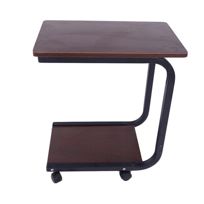 

Portable Sofa Side End Snack Tray Rolling Table Stand Over Bed PC Desk