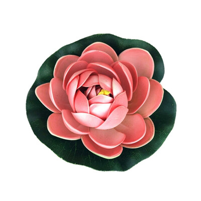 

1pc Simulation Water Lily Garden Pool Plant Ornament Colorful Home Artificial Fake Lotus Floating Flower Pond Tank Plant