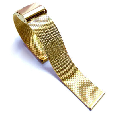 

The Best Price For Stylish Stainless Steel Watch Mesh Bracelet Band Double Clasp Buckle 18-24mm