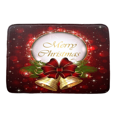 

Gobestart Christmas HD Printed Non-Slip Bath Mat Absorbent Home Decor B