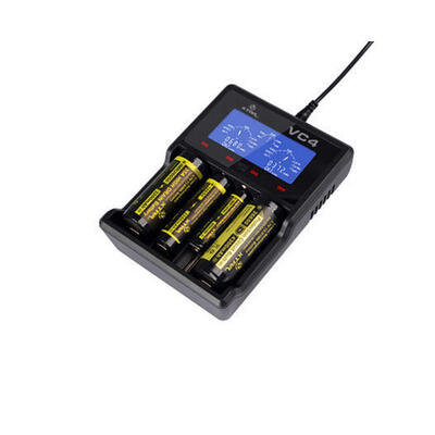 

XTAR VC4 Smart LCD Display 4-Slot 18650 Battery Charger For Li-on Ni-MH Batteries