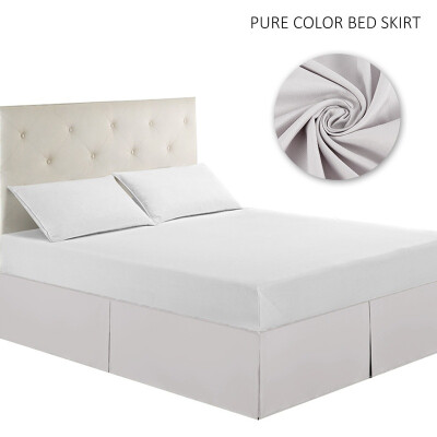 

Simple Style Durable fine fibers Bed Skirt Bed Surface Wrap Around Dust Proof Ruffle For Home Hotel Textile