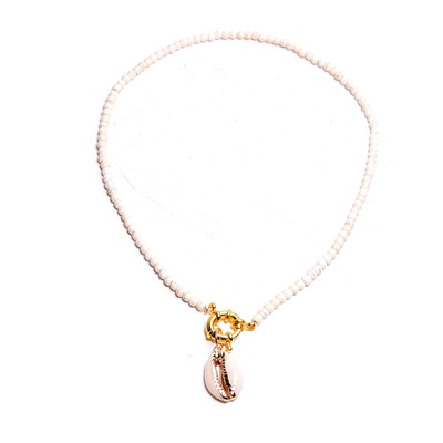 

Colorful Seed Beads Choker for Women Fashion Trendy Gold Bohemian Summer pearl Chic Bib Collier Femme Cowrie Shell Necklace 2019