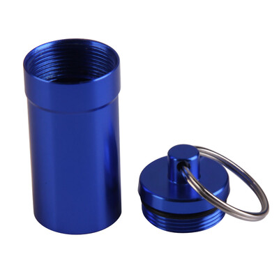 

Pill Medicine Box Case Holder Container Capsule Key Ring Chain Waterproof