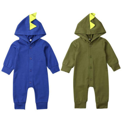 

Funny Newborn Kids Baby Boy Girl Dinosaur Romper Bodysuit Clothes Jumpsuit 0-24M