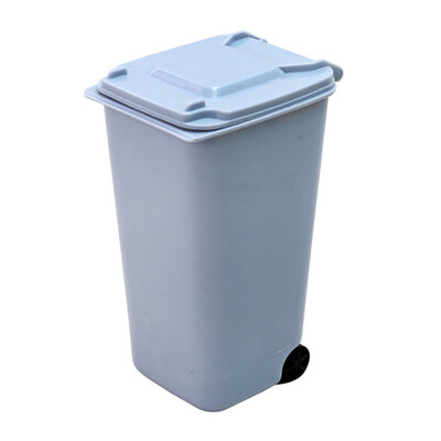 

Toponeto Mini Plastic Trash Can Storage Bin Desktop Organizer Pen Pencil Holder