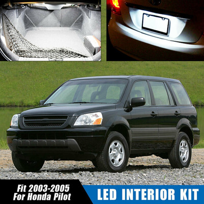 

16x White LED Dome Map Bulb Interior Light Package Kit For Honda Pilot 2003-2005