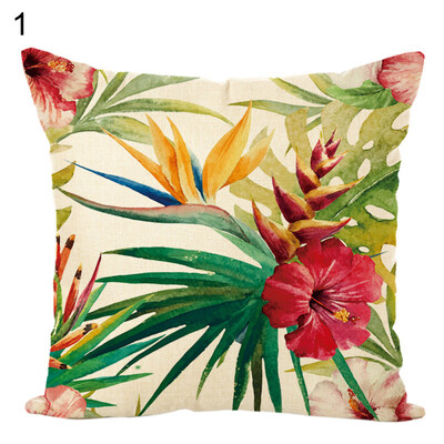 

Tropical PlantFlower Throw Pillow Case Cushion Cover Sofa Bed Car Home Decor