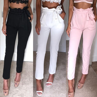 

Women High Waist Slim Skinny Leggings Stretchy Pants Jeggings Pencil Pants