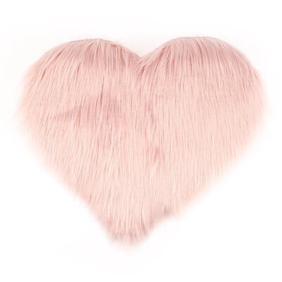 

Love Heart Shape Long Hairy Rug Fur Artificial Wool Mats Shaggy Carpets