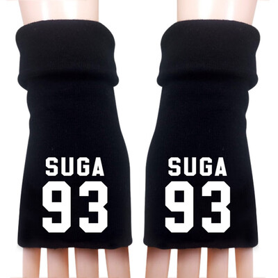 

KPOP BTS EXO GOT7 TWICE SEVENTEEN WANNA ONE Same Gloves Five-finger Half-finger Knitted Gloves