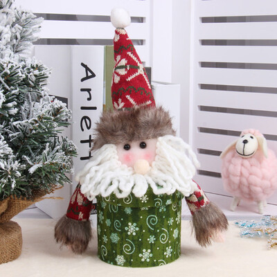 

〖Follure〗Christmas Decorations Bags Xmas Snowman Apple Bag Christmas Eve Apple Box Gift