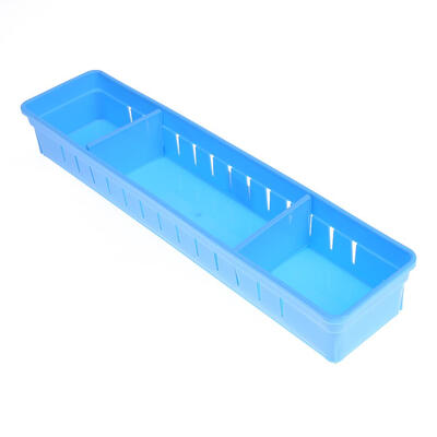 

3 Cells Plastic Sundries Divider Drawer Storage Box Home Organizer