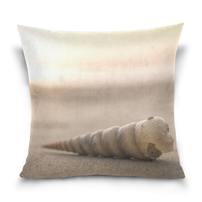 

Throw Pillow Case Decorative Pillow Covers 16 X 16 inch Sea Shell Pattern Pillowcase