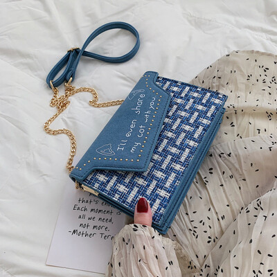

Qiao Bani 2019 early autumn new Korean chic fashion frosted chain small square bag shoulder diagonal trend handbags