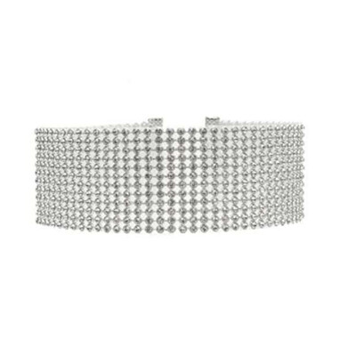 

Choker Women Full Diamond Rhinestone Crystal Fashion Necklace Wedding Jewelry
