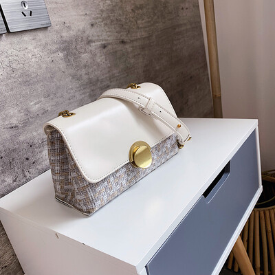 

Chic chain bag summer casual fresh womens bag new 2019 Joker shoulder bag slung small square bag