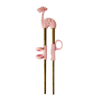

Cute Children Chopsticks For Kids Baby Wooden Cartoon Learning Reusable Straw Training Chopsticks Home Baby Products