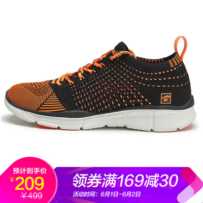 

Pathfinder TOREAD running shoes mens outdoor mesh breathable one-piece cross-country running shoes soft bottom walking shoes KFFF81370 black fluorescent orange 40