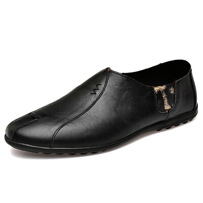 

Men Casual PU Leather Flat Loafers Breathable Non-slip Business Shoes Moccasins