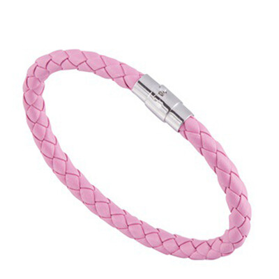 

Creative Simplicity Magnetic Men Leather Rope Weaving Bracelet Hand Circle Unisex Pair Bracelet Jewellery Hot Gift